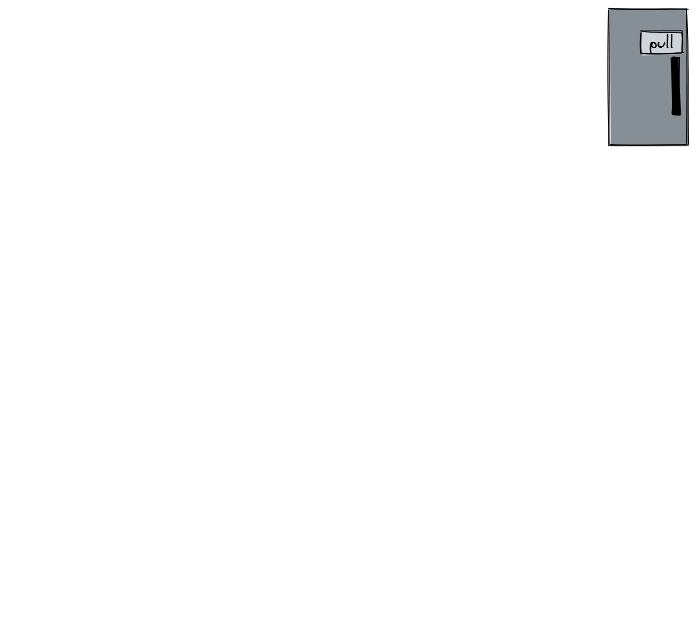 An interaction flow with bad designed doors